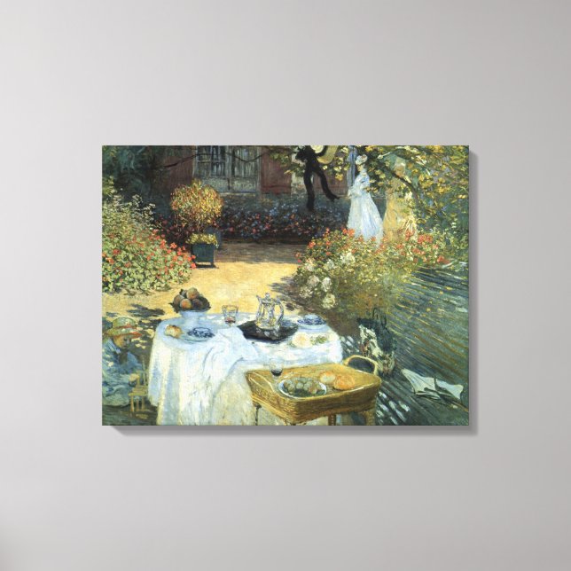 Toile Déjeuner de Claude Monet, impressionnisme Vintage (Recto)