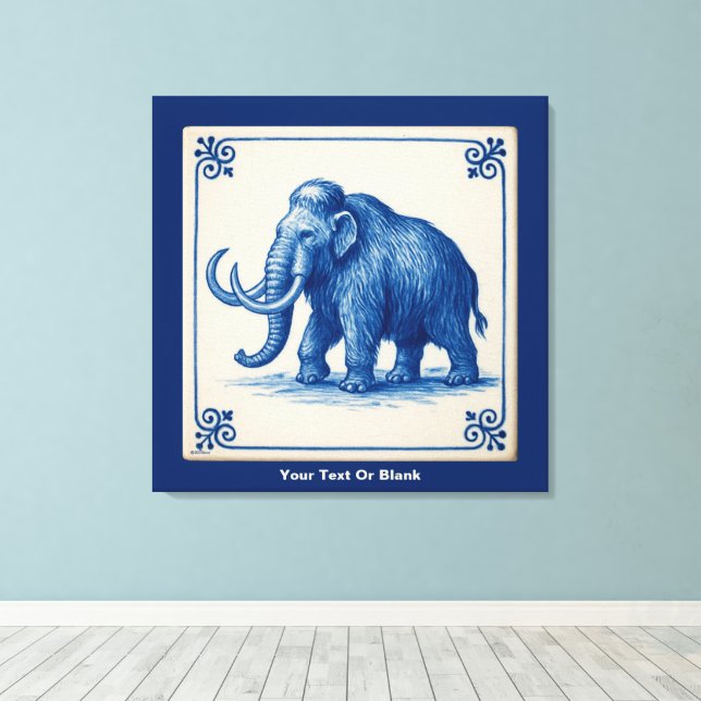 Toile Delft Wooly Mammoth (Insitu (Plancher de Bois))