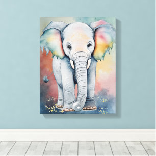 Toile Délicieuse œuvre d'art murale à l'aquarelle représ
