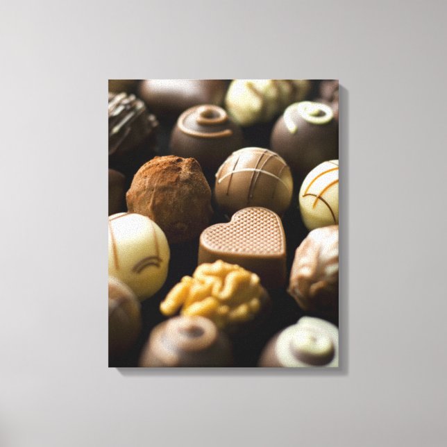 Toile Delicious chocolate pralines (Recto)