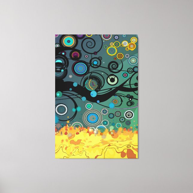 Toile Delirium - Art Abstrait (Recto)