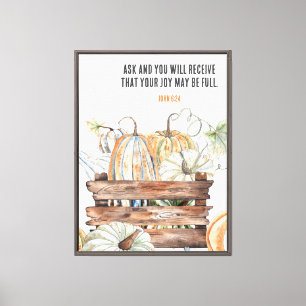 Toile Demandez et recevez des Citrouilles d'automne avec