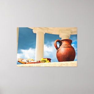 Toile Demeure classique à l'ancienne avec un lanceur