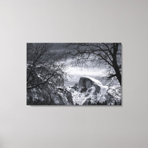 Toile Demi de dôme en vallée de l'hiver Yosemite