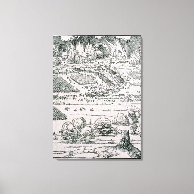 Toile Démonstration d'une mesure défensive (Recto)