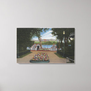 Toile Denver, Colorado - Bateaux de vitesse sur le lac R