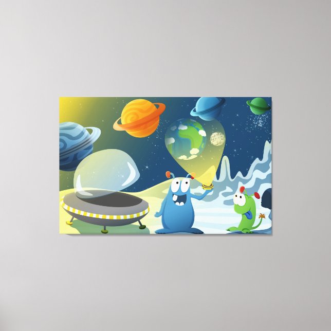 Toile Départ pour la Terre (Recto)