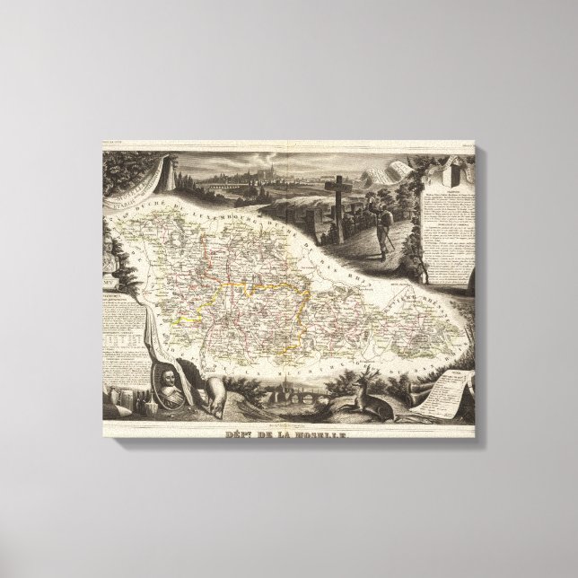 Toile Département de la Moselle (Recto)