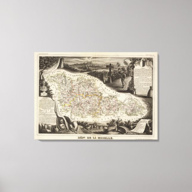 Toile Département de la Moselle (Recto)