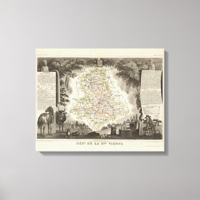 Toile Département De La Vienne (Recto)