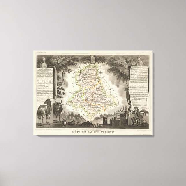 Toile Département De La Vienne (Recto)