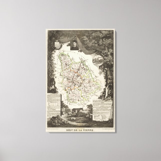Toile Département De Vienne (Recto)
