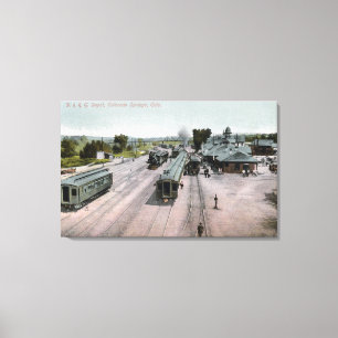 Toile Dépôt de chemin de fer de D et de R G
