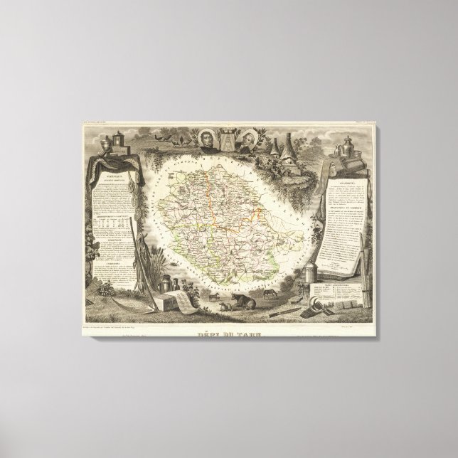 Toile Dept Du Tarn (Recto)