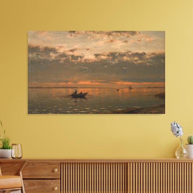 Toile Depuis le fjord de Kristiania (Insitu(Salon))
