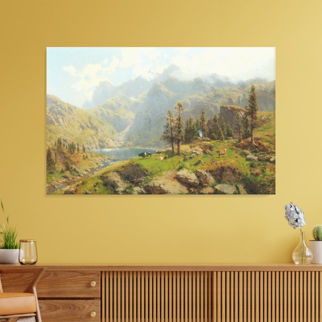 Toile Der Murgsee in der Schweiz, Glaris (Insitu(Salon))