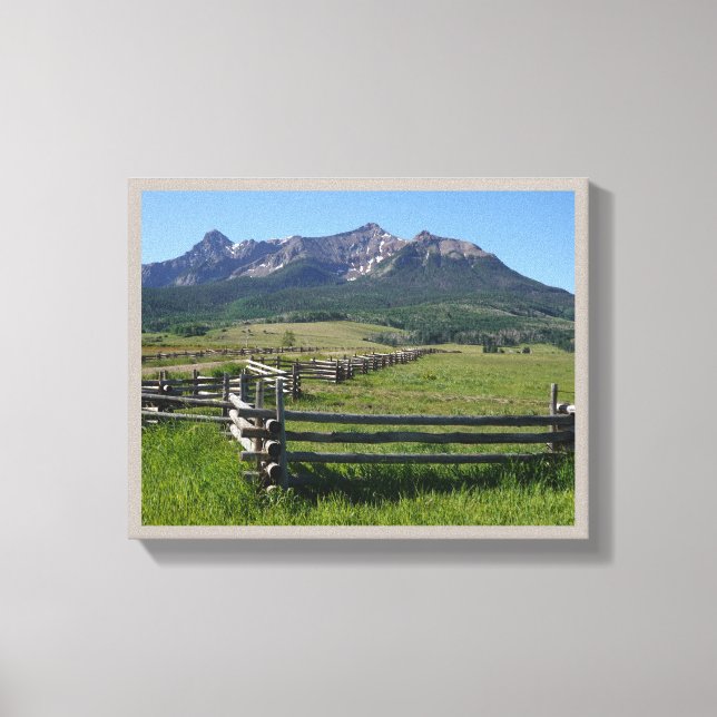 Toile Dernier Dollar Ranch Road San Juan Range Colorado (Recto)