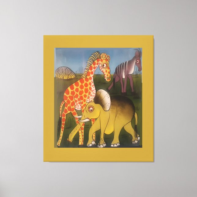 Toile Dernier éléphant africain (Recto)