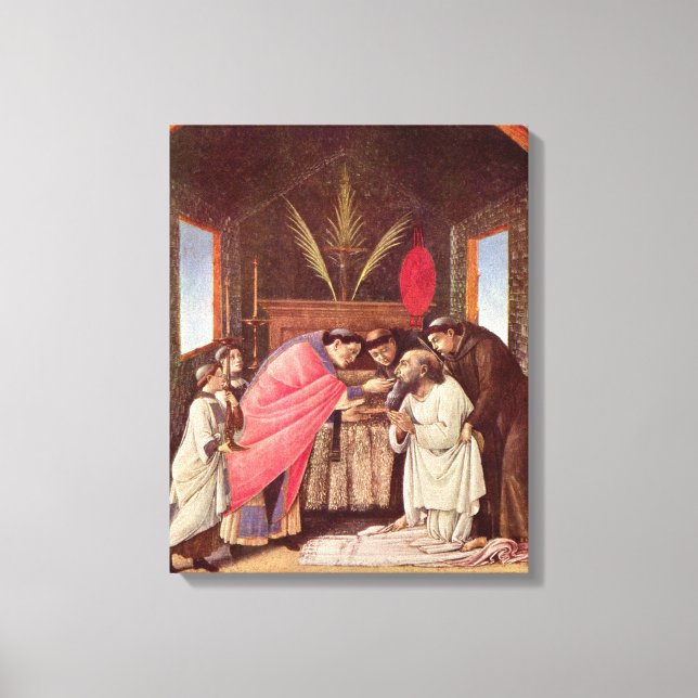 Toile Dernière communion de saint Jérôme - Botticelli (Recto)