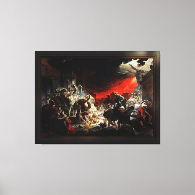 Toile Dernière journée de Pompéi par Karl Bryullov Art c (Recto)