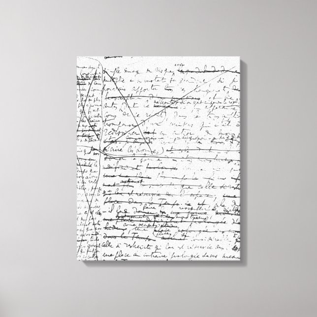Toile Dernière page de A la Recherche du Temps Perdu (Recto)