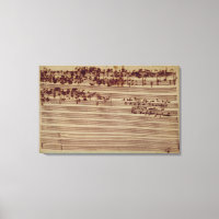 Dernière page de L'Art de la Fugue, années 1740