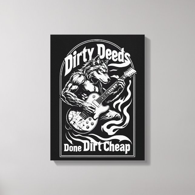 Toile Des Actes Dirty Fait Dirt Bon Marché (Recto)
