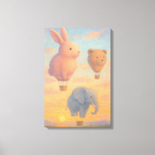 Toile Des ballons de rêve au lever du soleil