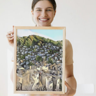 Toile Des Centaines De Maisons Kayakoy Fethiye Peinture