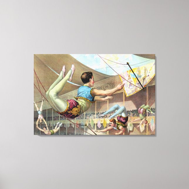 Toile Des Hommes acrobates Interprétant Un Cirque (Recto)