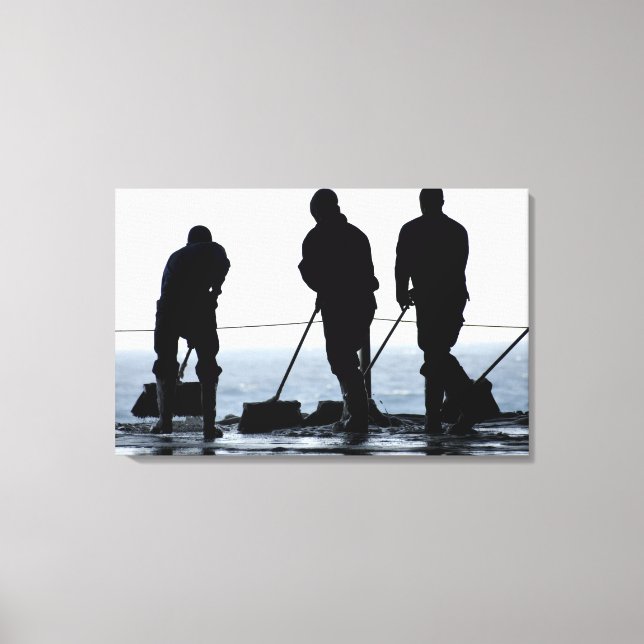 Toile Des marins balaient la baie du hangar (Recto)