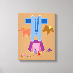 Toile Des souris font peur aux éléphants