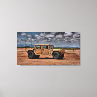 Desert Humvee - Beaux-Arts Canvas Imprimer