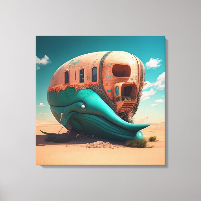 Toile Desert whale house (Recto)