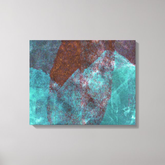 Toile Design abstrait moderne de la mer profonde (Recto)