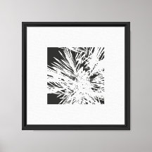 Design artistique en noir et blanc