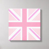 Design Carré Union Jack rose/Drapeau