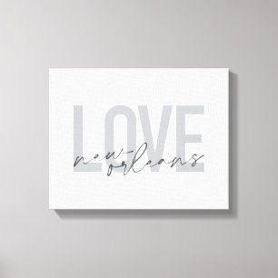 Toile Design cool simple, urbain et moderne Aimer La Nou