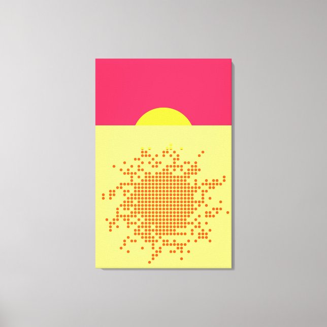 Toile Design d'art Sunset Abstrait (Recto)