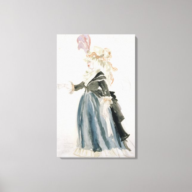 Toile Design de costume pour 'Misa Sert' comme 'Une Dame (Recto)