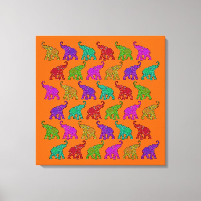 Toile Design de tuiles motifs Elephant Walk (Recto)