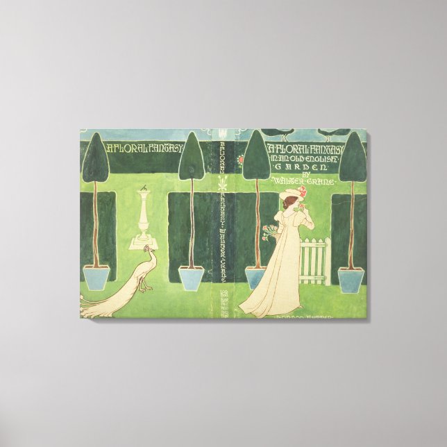 Toile Design de Veste de livre pour "Un Imaginaire flora (Recto)