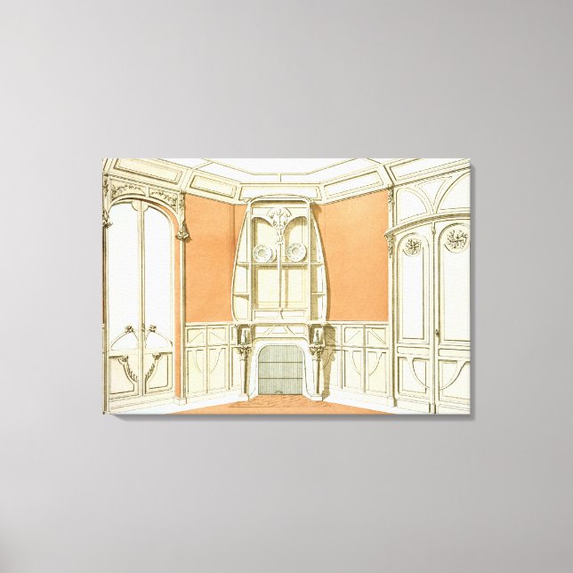 Toile Design d'intérieur pour une salle à manger, illust (Recto)