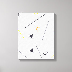 Toile Design géométrique urbain, coloré, simple, tend