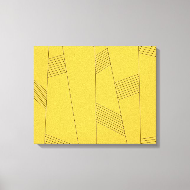 Toile Design graphique abstrait simple, jaune et moderne (Recto)