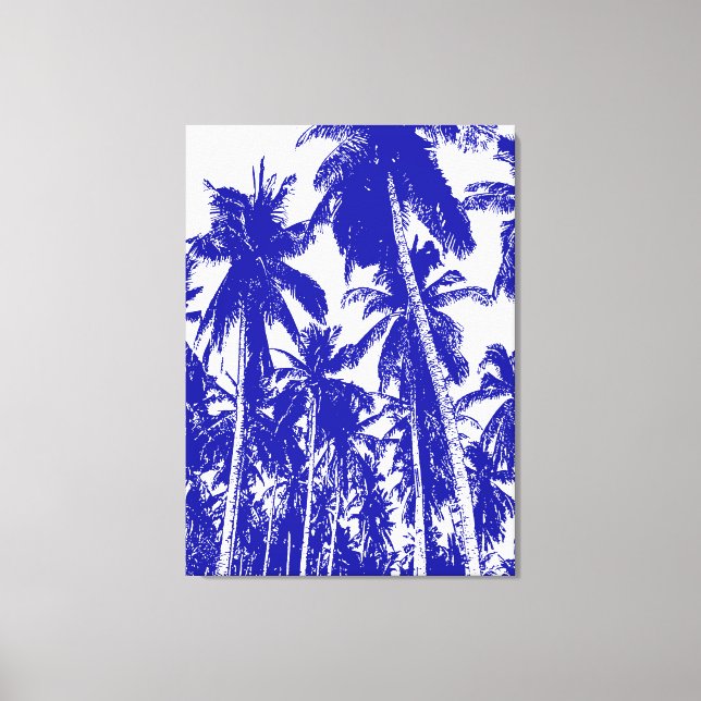 Toile Design graphique des palmiers (Recto)