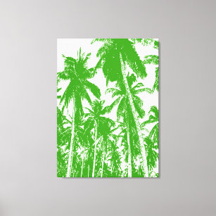 Toile Design graphique des palmiers
