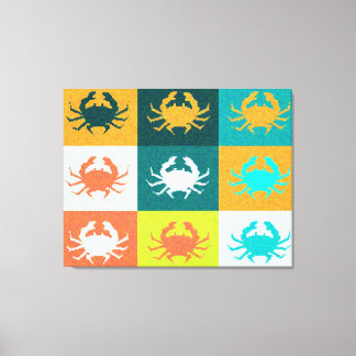 Toile Design graphique Pop Art avec crabes 2