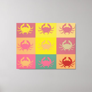 Toile Design graphique Pop Art avec Crabes 4