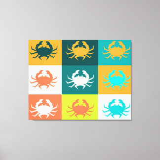 Toile Design graphique Pop Art avec Crabes 6